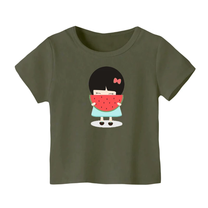 تی شرت آستین کوتاه بچگانه مدل دخترک یلدایی کد 31