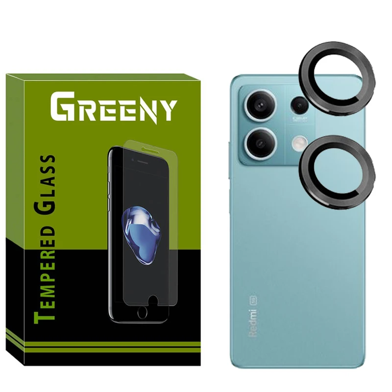 محافظ لنز دوربین گیرینی مدل Ring -GRمناسب برای گوشی موبایل شیائومی Redmi Note 13 pro 5g