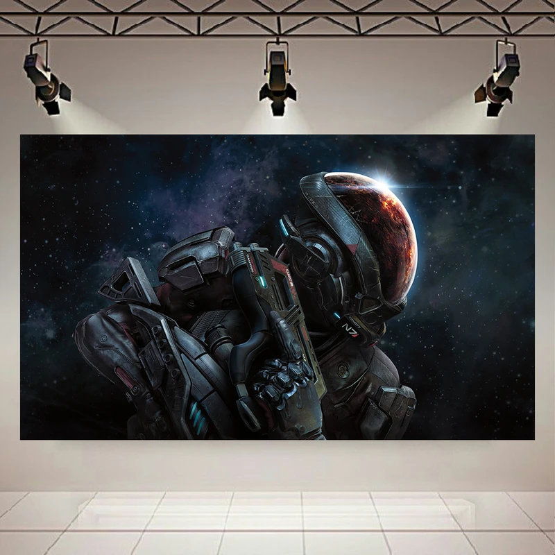 پوستر طرح کهکشان و ستارگان مدل گیم Mass Effect Andromeda Ultra کد AR24210