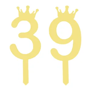 تاپر کیک هانستو مدل عدد 39 کد TPN39 مجموعه 2 عددی