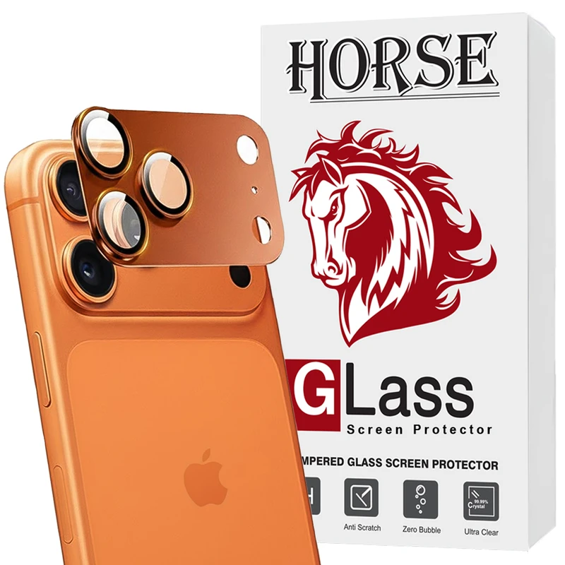 محافظ لنز دوربین فلزی هورس مدل 3D1MH مناسب برای گوشی موبایل اپل iPhone 17 Pro Max