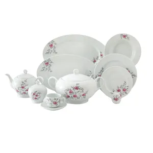  سرویس غذاخوری 102 پارچه زرین ایران سری ایتالیا اف مدل پامچال