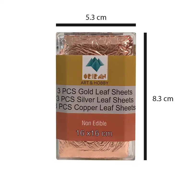 ورق طلا و نقره و مس اوریران کد GSC09 بسته 9 عددی
