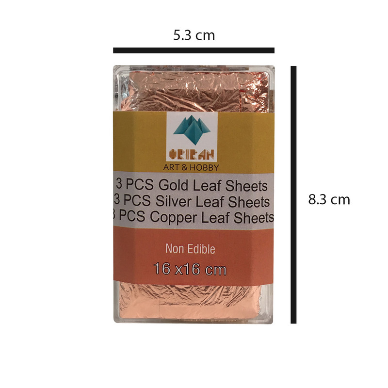 ورق طلا و نقره و مس اوریران کد GSC09 بسته 9 عددی ورق طلا و نقره و مس اوریران کد GSC09 بسته 9 عددی