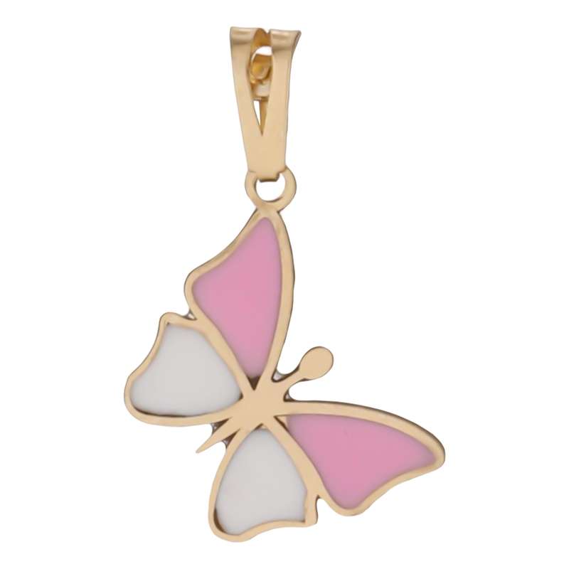 آویز گردنبند طلا 18 عیار دخترانه طلای مستجابی مدل 55106