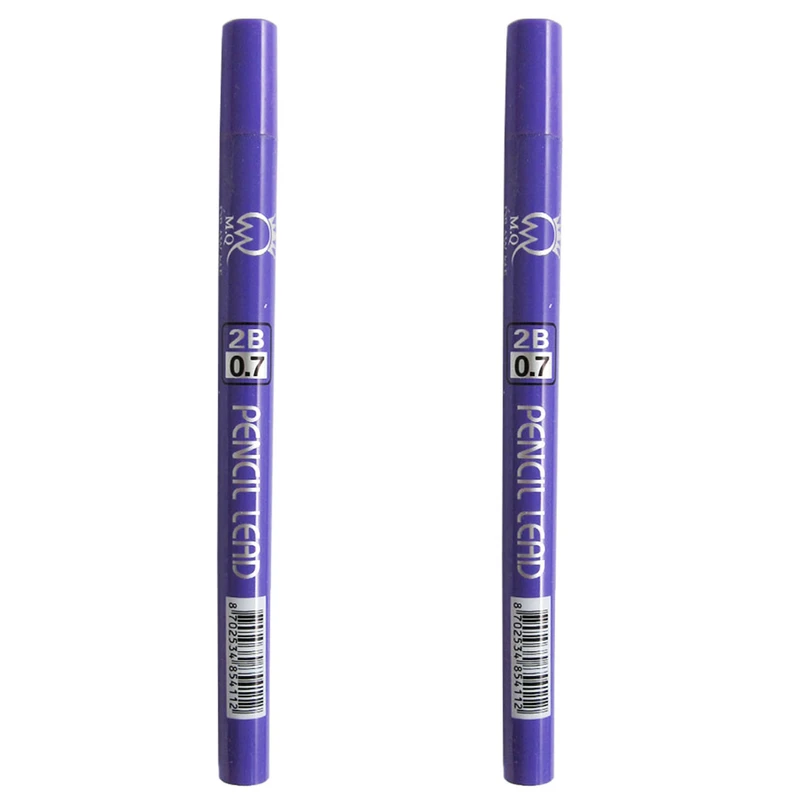 نوک مداد نوکی 0.7 میلی متری ام کیو مدل 2B 222 بسته 2 عددی