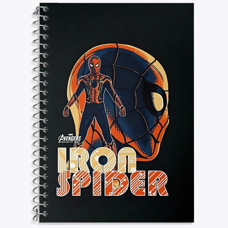 دفتر لغت 50 برگ خندالو طرح عنکبوت آهنی (Iron Spider) کد N5709