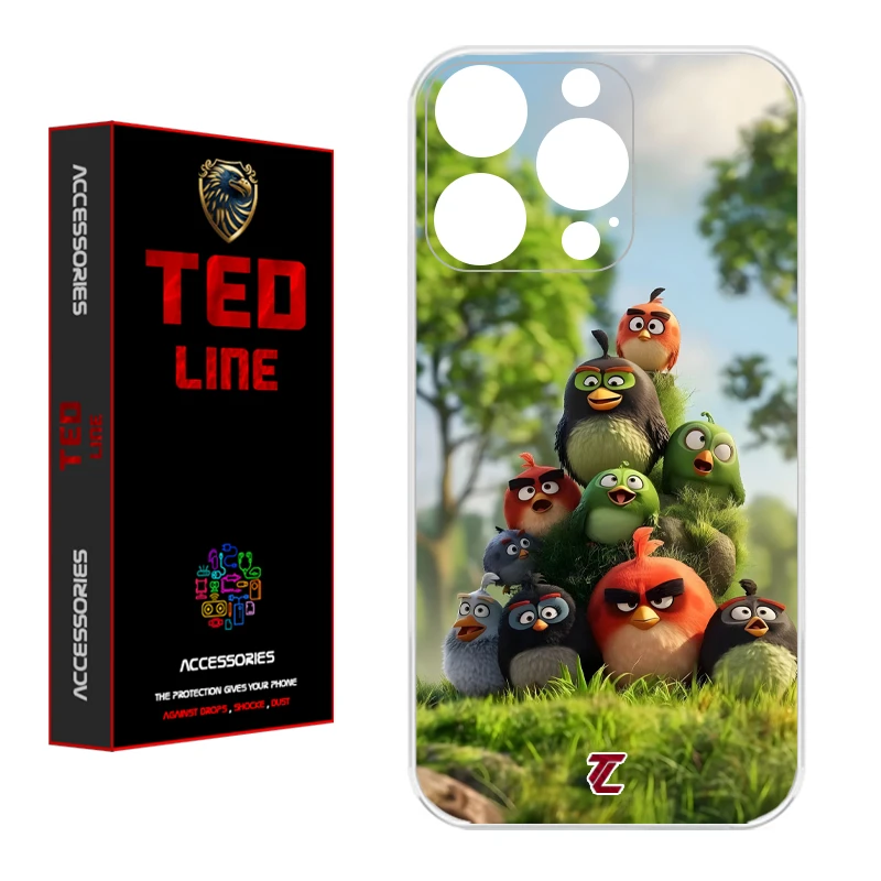 کاور تد لاین طرح پرنده خشمگین کد 1132 مناسب برای گوشی موبایل اپل Iphone 15 Pro Max