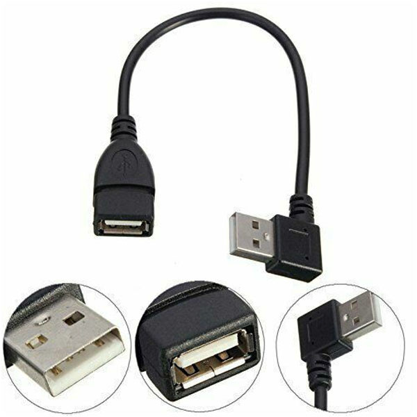 کابل افزایش طول USB2.0 مدل Degree90 Right طول 0.3 متر