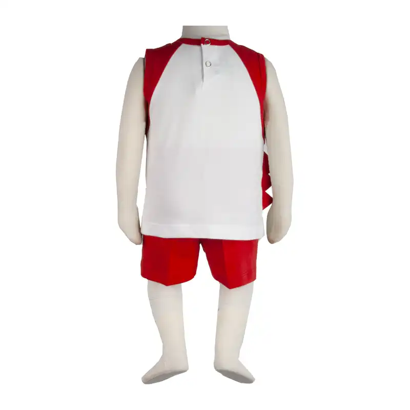 ست تاپ و شلوارک نوزادی آدمک مدل تمساح کد 230001