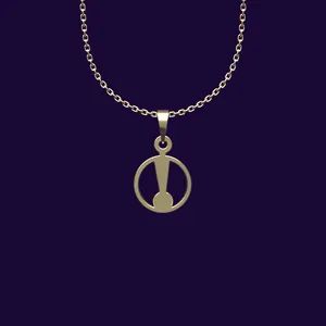 گردنبند طلا 18 عیار زنانه مدوپد مدل دایره کد CC2-1-1057