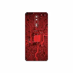 MAHOOT Red Printed Circuit Board Cover Sticker for Nokia 8
