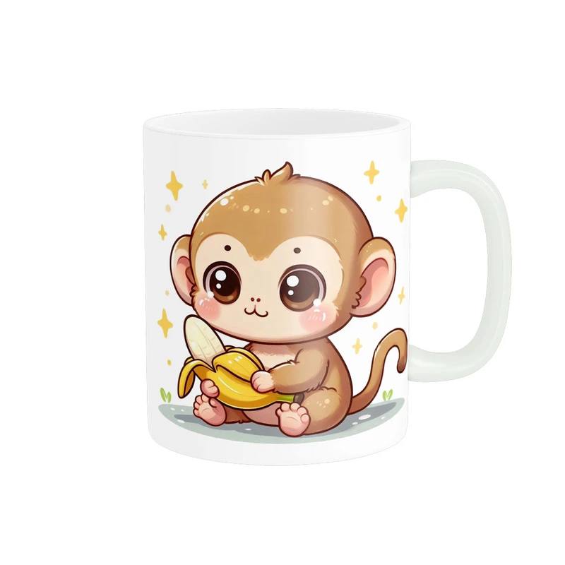 ماگ پاد آفرین مدل میمون بامزه فانتزی کیوت کد 1111