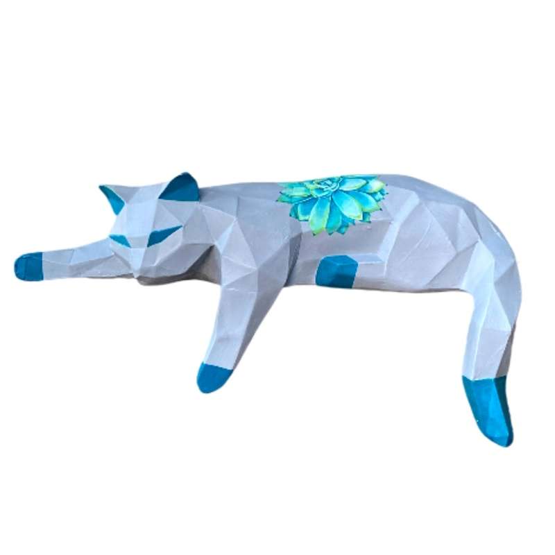 مجسمه مدل گربه اوریگامی