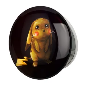 آینه جیبی خندالو طرح پیکاچو انیمه پوکمون مدل تاشو کد 17332 