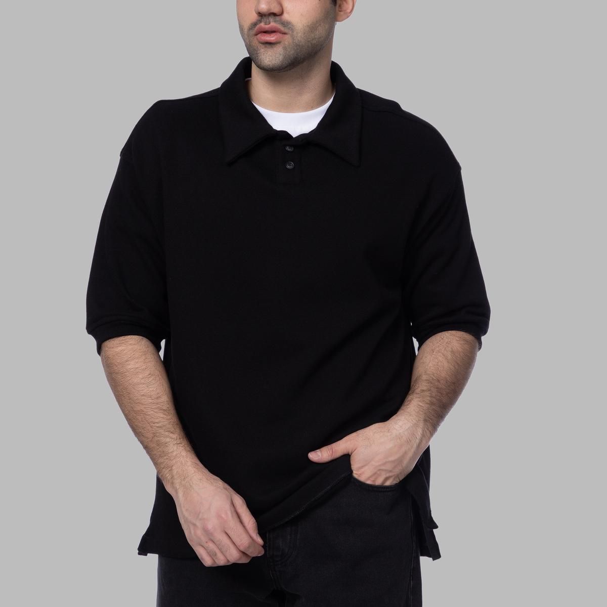 پولوشرت آستین کوتاه مردانه سیکس زیرو ناین مدل 1274 رنگ مشکی -  - 1