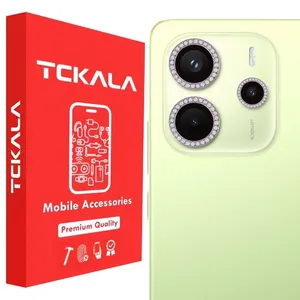 محافظ لنز دوربین تیسیکالا مدل نگین دار مناسب برای گوشی موبایل شیائومی Redmi Note 14 4G