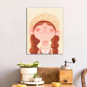 تابلو شاسی کودک مدل دختر عینکی کد 971