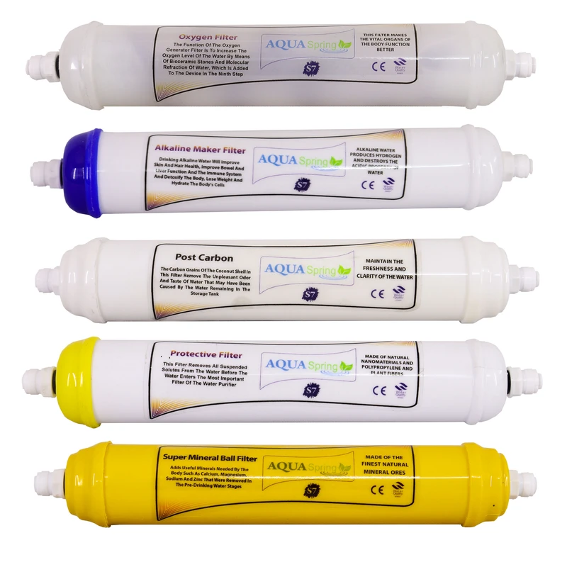 فیلتر دستگاه تصفیه آب آکوآ اسپرینگ مدل F-S7-5M - مجموعه 5 عددی