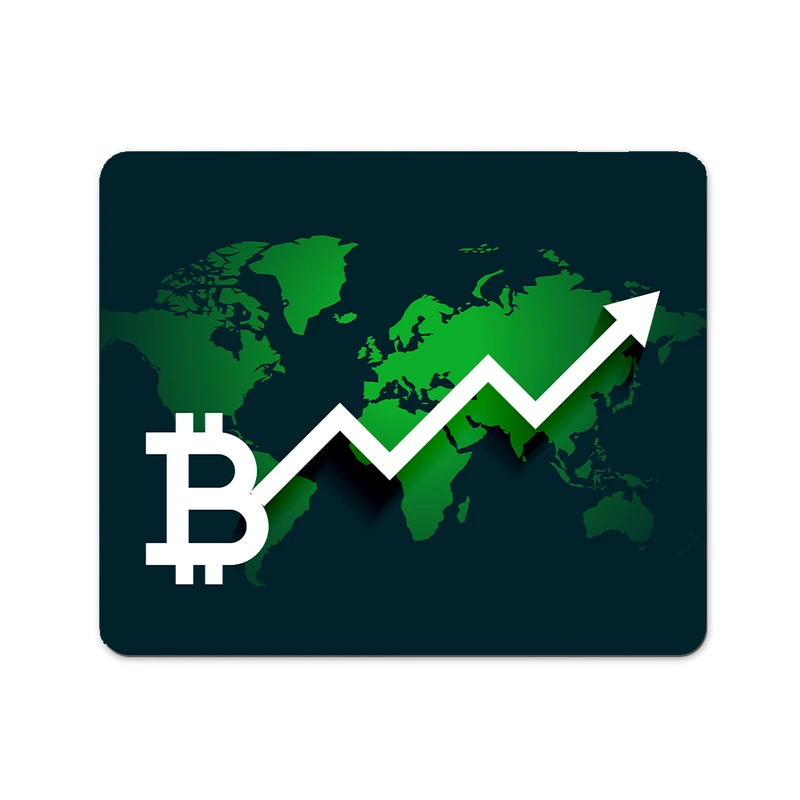 ماوس پد پاد آفرین مدل بیت کوین کریپتو فارکس تریدر ارزدیجیتال کد P376 سایز 19*24 سانتی متر