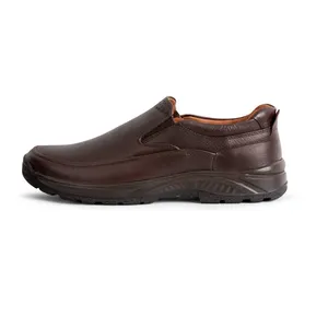 کفش روزمره مردانه ایران طب مدل بوفالو کشی رنگ قهوه ای