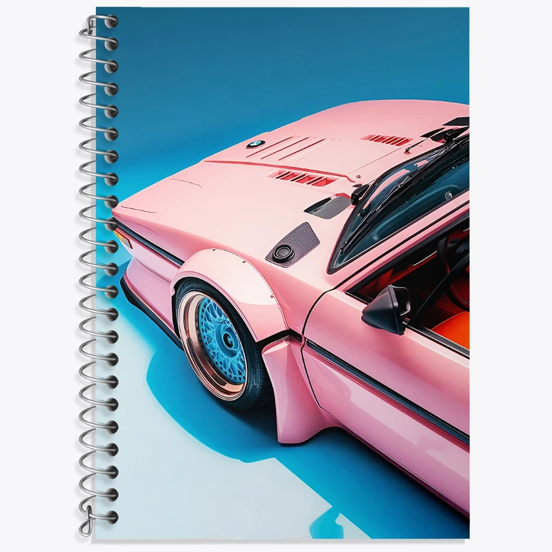 دفتر نت موسیقی 50 برگ خندالو طرح ماشین اسپرت کد N5622