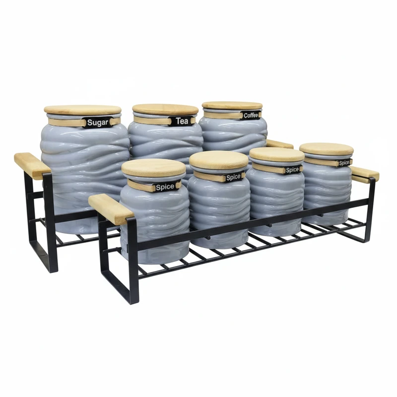 ست جا ادویه 7 پارچه مدل ایسل