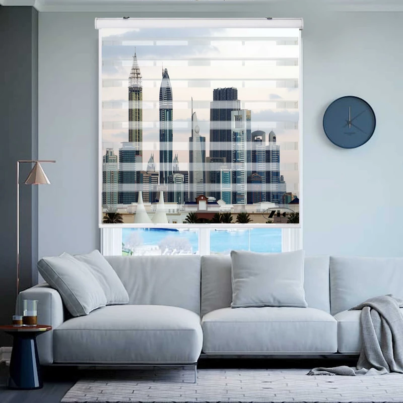 پرده زبرا زیو کد C2023 سایز 150x150 سانتی متر