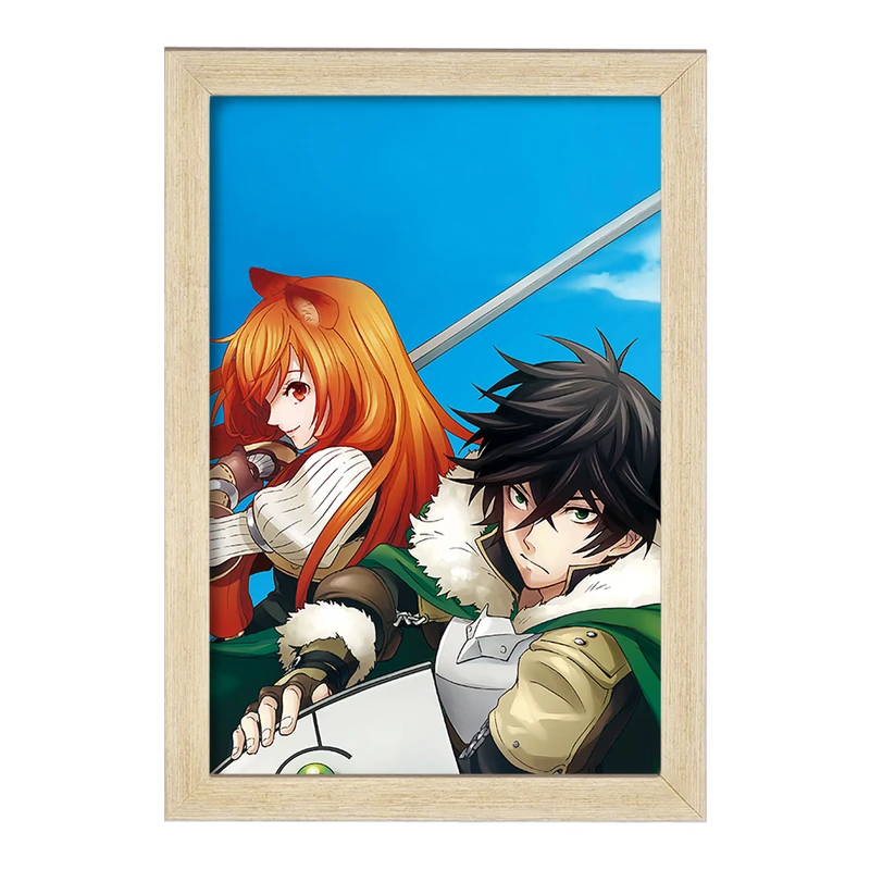 تابلو خندالو مدل نائوفومی و رافتالیا انیمه ظهور قهرمان سپر  کد 15949