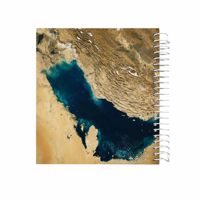 دفتر طراحی 60 برگ سیمی اردیبهشت مدل خشتی طرح خلیج فارس