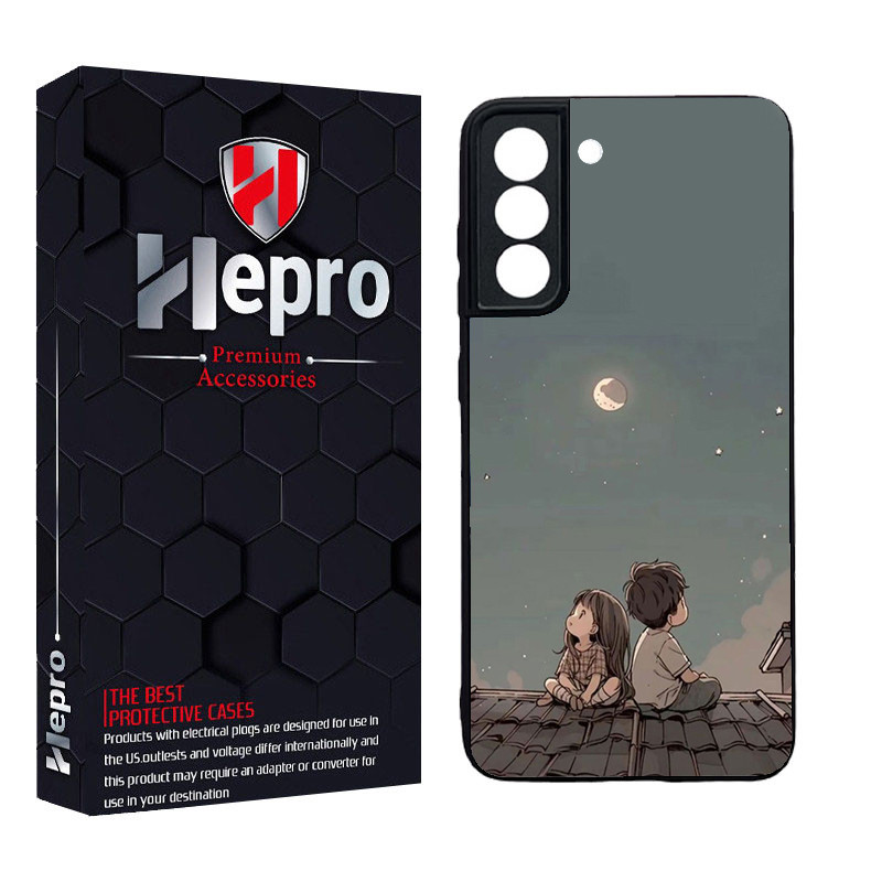 کاور هپرو طرح پسر و دختر کد Dimo-183 مناسب برای گوشی موبایل سامسونگ Galaxy S21 FE
