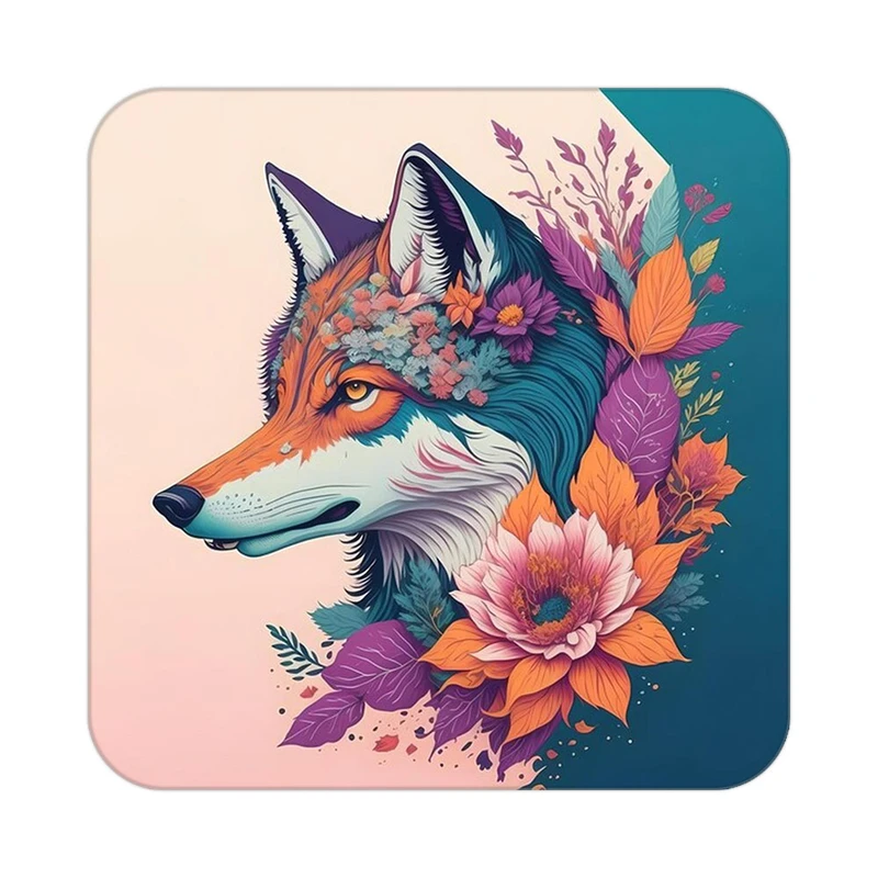 زیر لیوانی کاکتی طرح حیوانات رنگی مدل mp26985