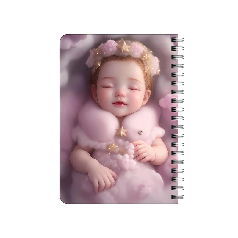 دفترچه یادداشت بامبیلیپ مدل چوبی طرح نی نی فرشته کد 9485586