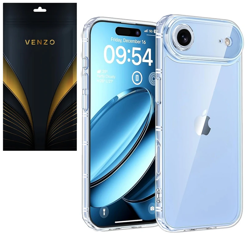 کاور ونزو مدل Crystal مناسب برای گوشی موبایل اپل iPhone 17 Air