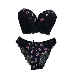 ست شورت و سوتین زنانه مدل گل دار