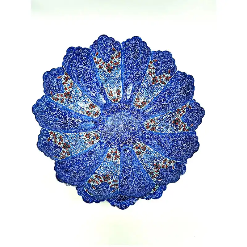 ست کاسه و بشقاب میناکاری کد s20