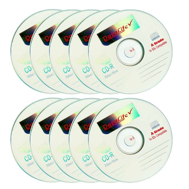 سی دی خام دیتالایف مدل G-D10 بسته 10 عددی