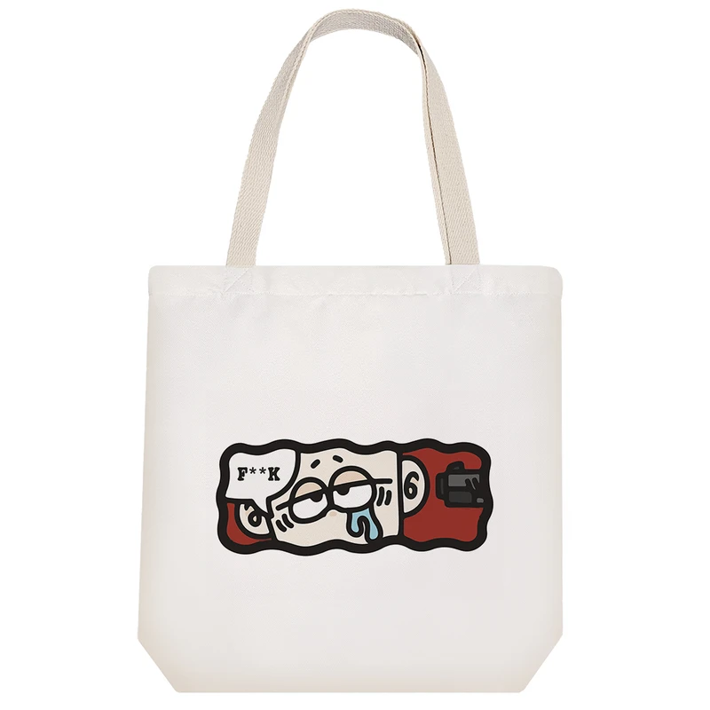 ساک خرید پارچه ای خندالو طرح فندک مدل توت بگ کد 6789