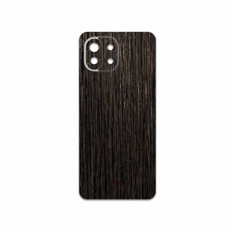 برچسب پوششی ماهوت مدل Dark-Gold-Stripes-Wood مناسب برای گوشی موبایل شیائومی 11 Lite 5G NE