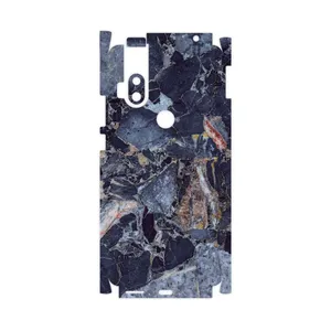 MAHOOT Broken black marble-FullSkin Cover Sticker for Motorola One Hyper
