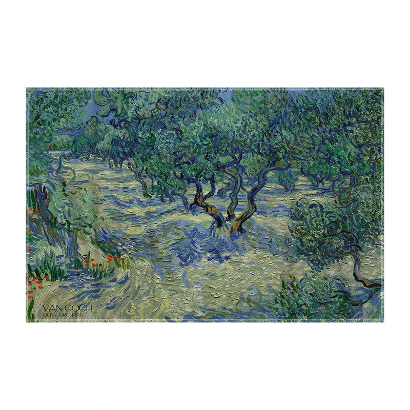 کاغذ کادو ترمه طراحان ایده مدل باغ زیتون از ونگوگ کد art0025