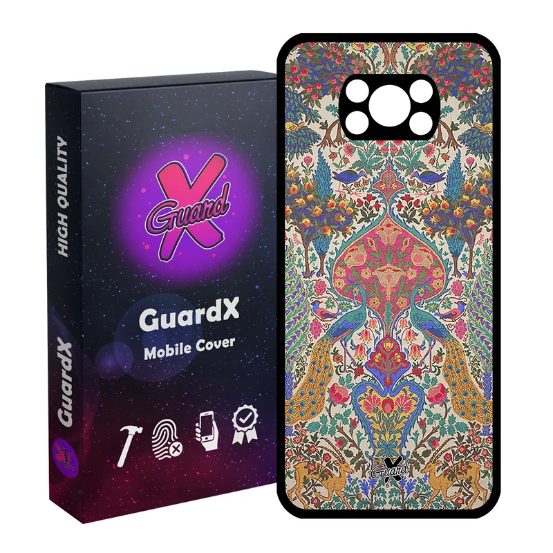 کاور گارد ایکس طرح سنتی مدل Glass10225 مناسب برای گوشی موبایل شیائومی Poco X3 / Poco X3 NFC