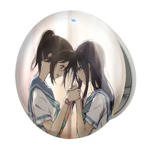 آینه جیبی خندالو طرح کاساکی و میزور انیمه لیز و پرنده آبی مدل تاشو کد 23836 