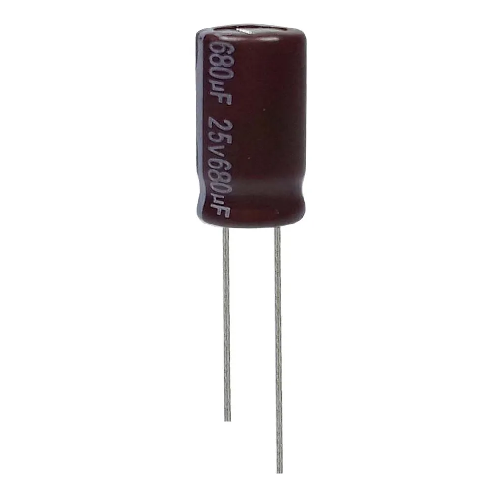 خازن الکترولیت 680 میکروفاراد 25 ولت آکسبوم مدل TEC-68125