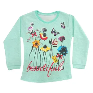 تی شرت آستین بلند دخترانه مدل Rp51