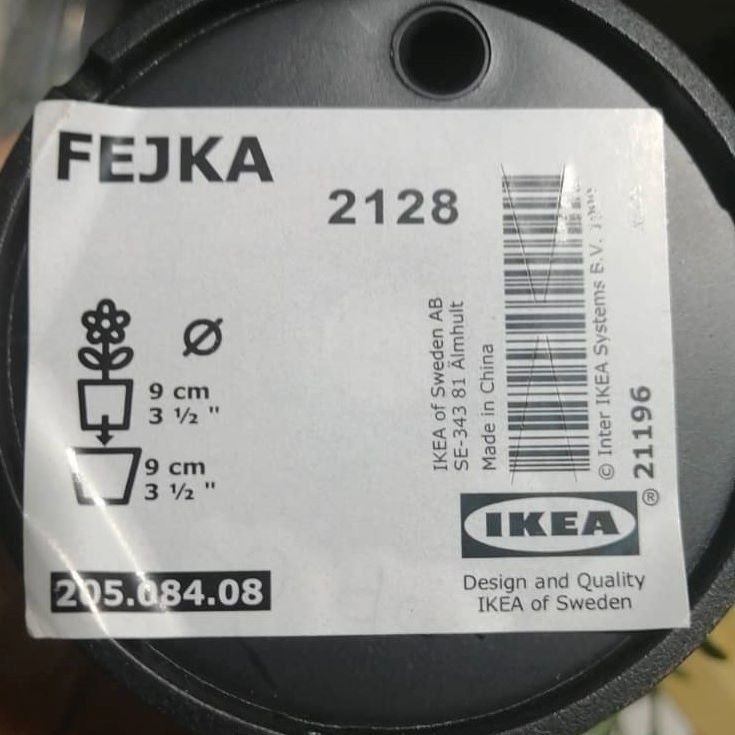 گلدان به همراه گل مصنوعی ایکیا مدل FEJKA کد 205.084.08