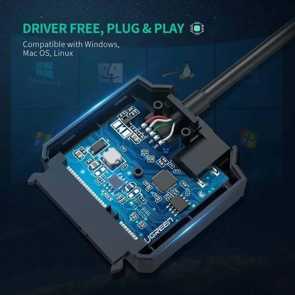 عکس شماره 7 : تبدیل usb 3.0 به sata 3.0 یوگرین مدل 20231-cr108