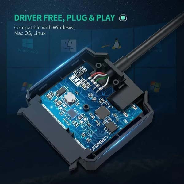 تبدیل USB 3.0 به SATA 3.0 یوگرین مدل 20231-CR108