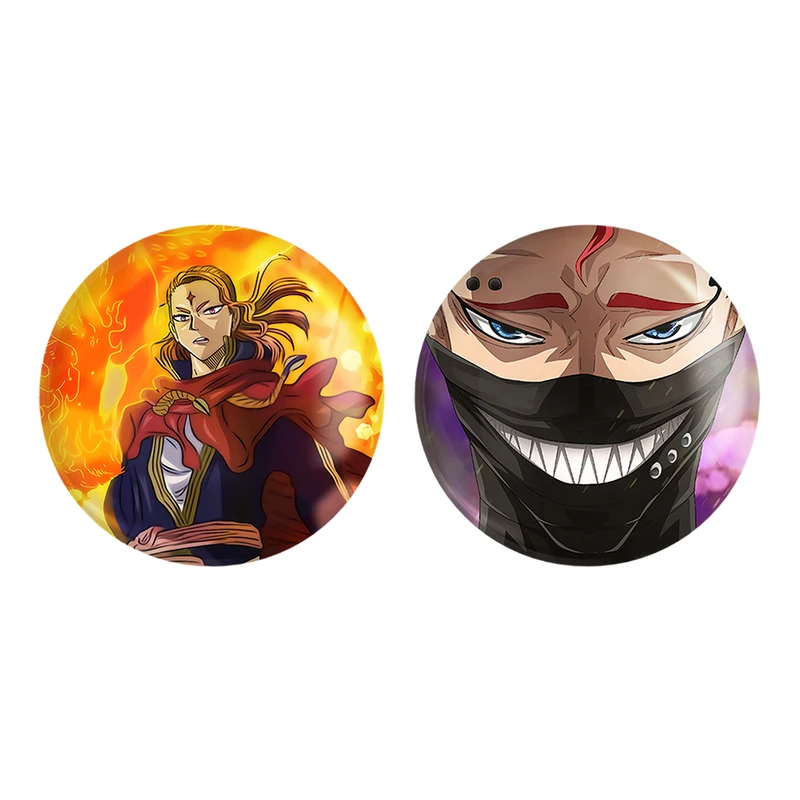 مگنت خندالو طرح زورا آییدئل و فرمانده آتشین انیمه Black Clover کد 1172811727 مجموعه 2 عددی