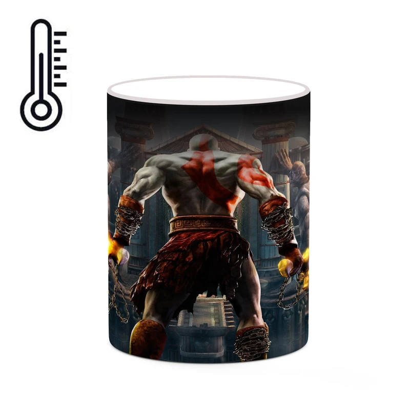 ماگ حرارتی کاکتی طرح گاد آف وار God Of War مدل mgh40705
